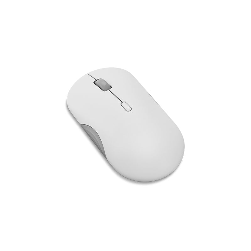 Mouse Lenovo 350 Silencioso Inalambrico (Dual Bluetooth 5.3) Color Gris Nube, Sin Bat
