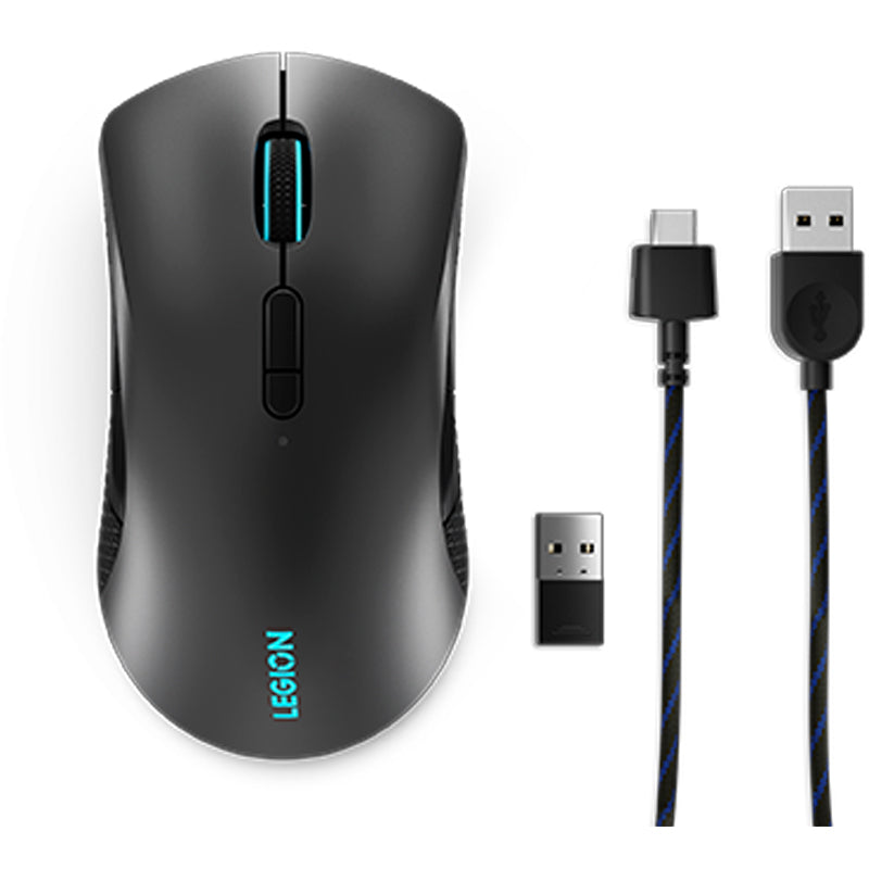 Mouse Gamer Inalambrico Lenovo M600 Legion, BT5.0/2.4GHz/USB  2.0/hasta 16000 DPI/RGB/Negro