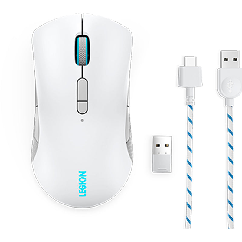 Mouse Gamer Inalambrico Lenovo M600 Legion, BT5.0/2.4GHz/USB  2.0/hasta 16000 DPI/RGB/Gris
