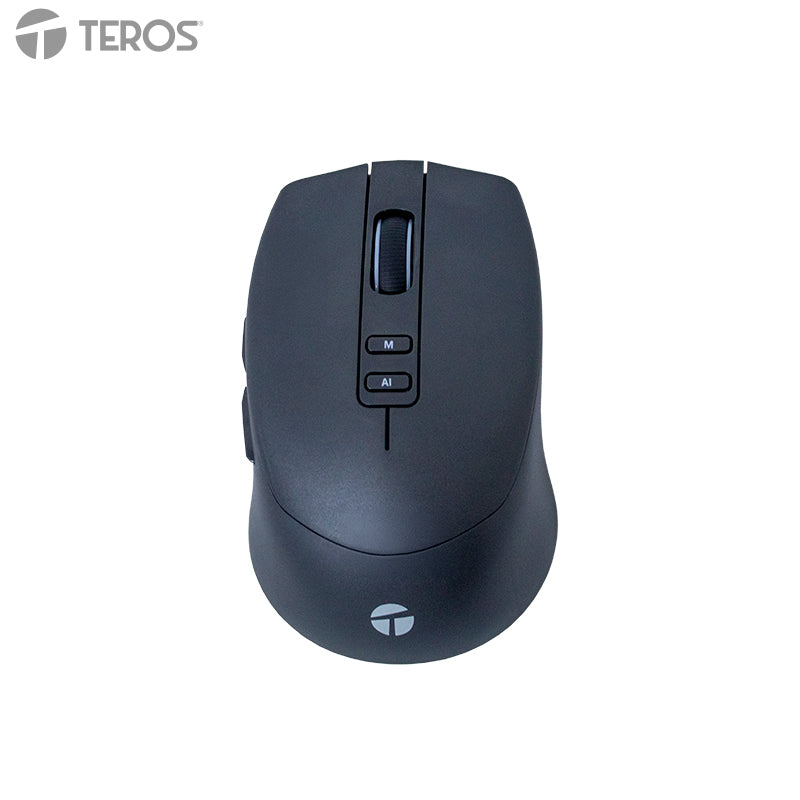 Mouse Inalámbrico TEROS Te-1249Ai, 2.4GHz, 8 Botones, Ia, DPI 3200, USB , BT