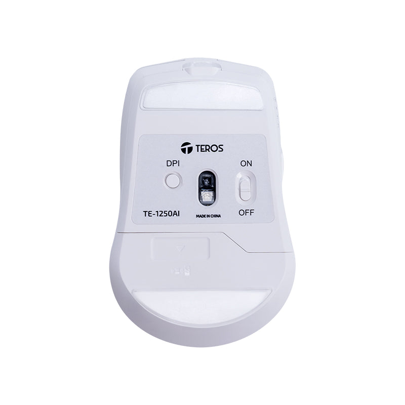 Mouse Inalámbrico TEROS Te-1250Ai , 2.4GHz, 8 Botones, Ia, DPI 3200, USB , BT