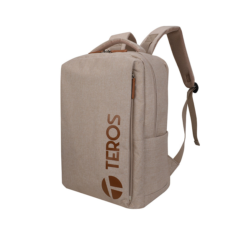 Backpack TEROS City Iii Te-9046Bg, para Notebooks de hasta 15.6, Color Beige