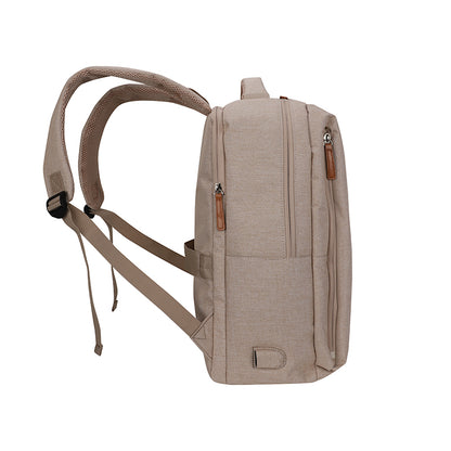 Backpack TEROS City Iii Te-9046Bg, para Notebooks de hasta 15.6, Color Beige
