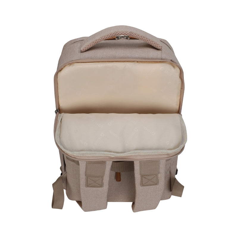 Backpack TEROS City Iii Te-9046Bg, para Notebooks de hasta 15.6, Color Beige