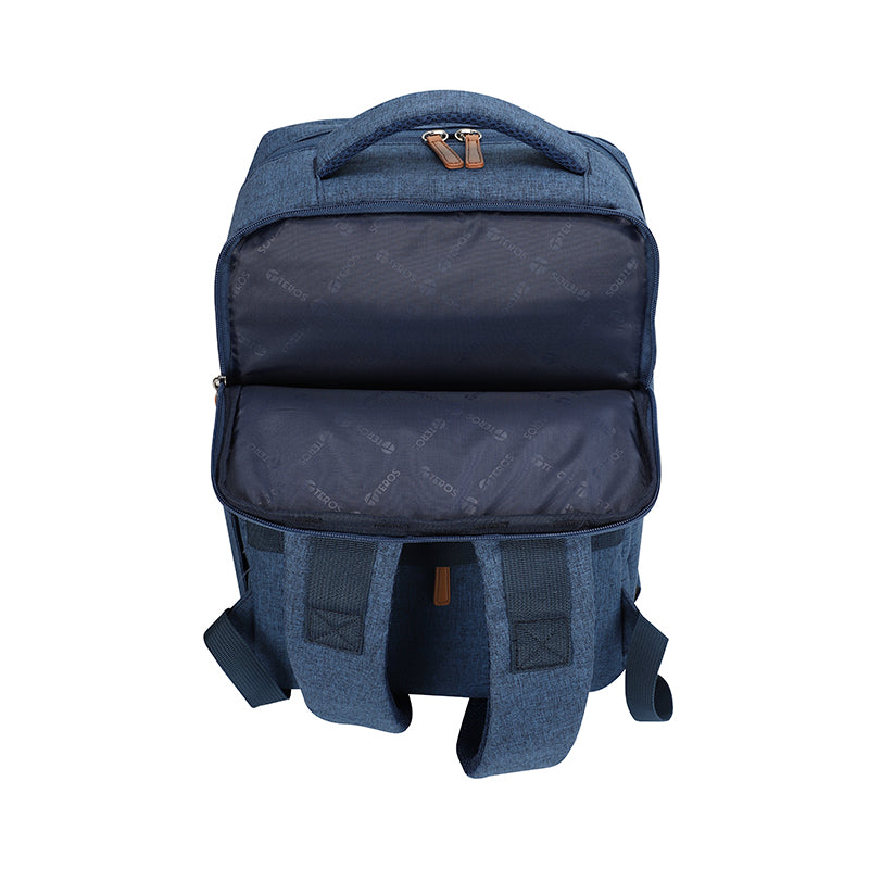 Backpack TEROS City Iii Navy Te9048Nv, para Notebooks de hasta 15.6, Color Azul