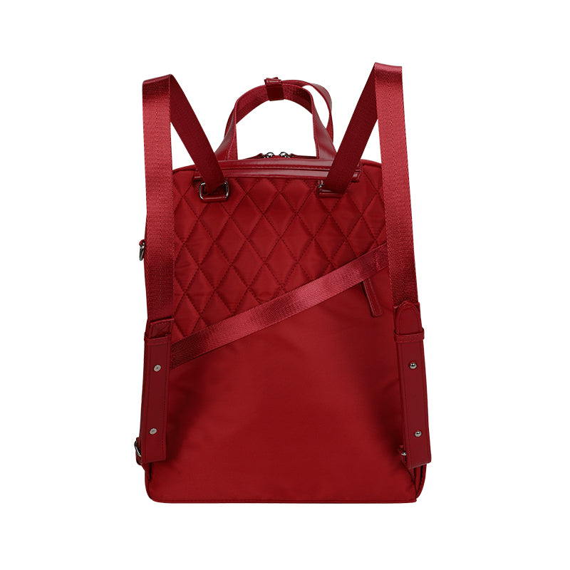Backpack TEROS Roseann Ii Te-9049Rd, para Notebooks de hasta 14.1, Color Rojo