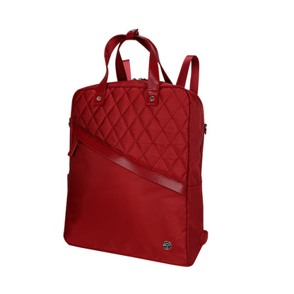 Backpack TEROS Roseann Ii Te-9049Rd, para Notebooks de hasta 14.1, Color Rojo