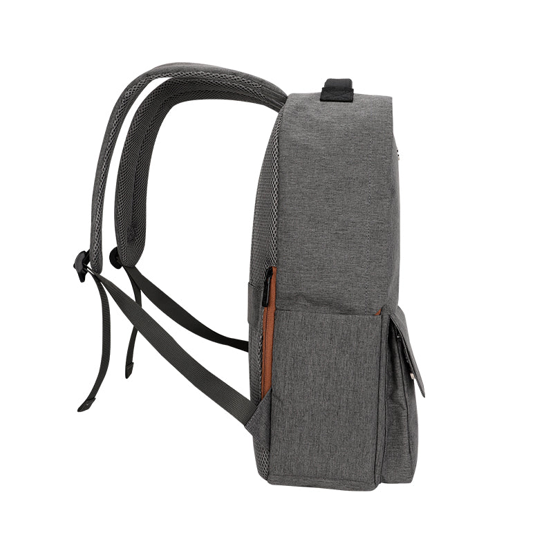 Backpack TEROS City Ii Te-9028-2Gr, para Notebooks de hasta 15.6 - Color Gris