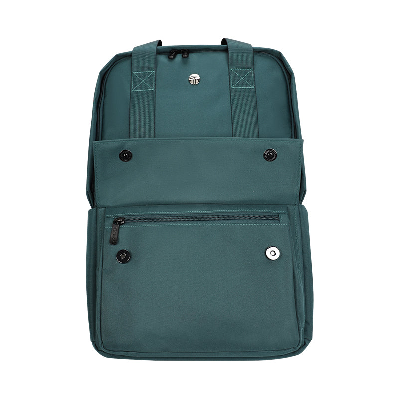 Backpack TEROS City Ii Te-9032Gr, para Notebooks de hasta 15.6, Color Verde