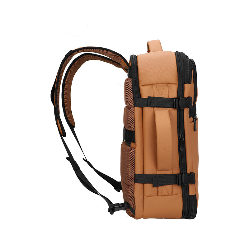 Travel Backpack TEROS Te-9038Bw, para Notebooks de hasta 15.6, Color Brown
