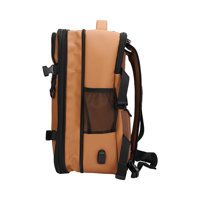 Travel Backpack TEROS Te-9038Bw, para Notebooks de hasta 15.6, Color Brown
