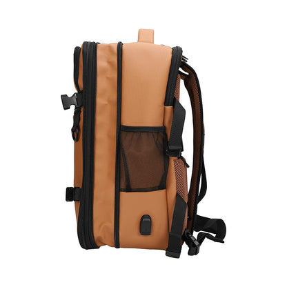 Travel Backpack TEROS Te-9038Bw, para Notebooks de hasta 15.6, Color Brown