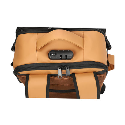 Travel Backpack TEROS Te-9038Bw, para Notebooks de hasta 15.6, Color Brown