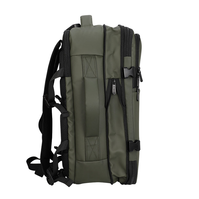 Backpack TEROS Travel Te-9040Dg, para Notebooks de hasta 15.6, Color Verde