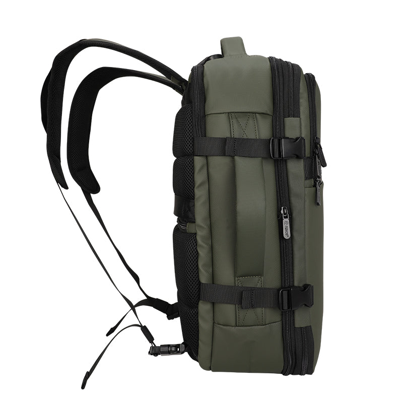 Backpack TEROS Travel Te-9040Dg, para Notebooks de hasta 15.6, Color Verde