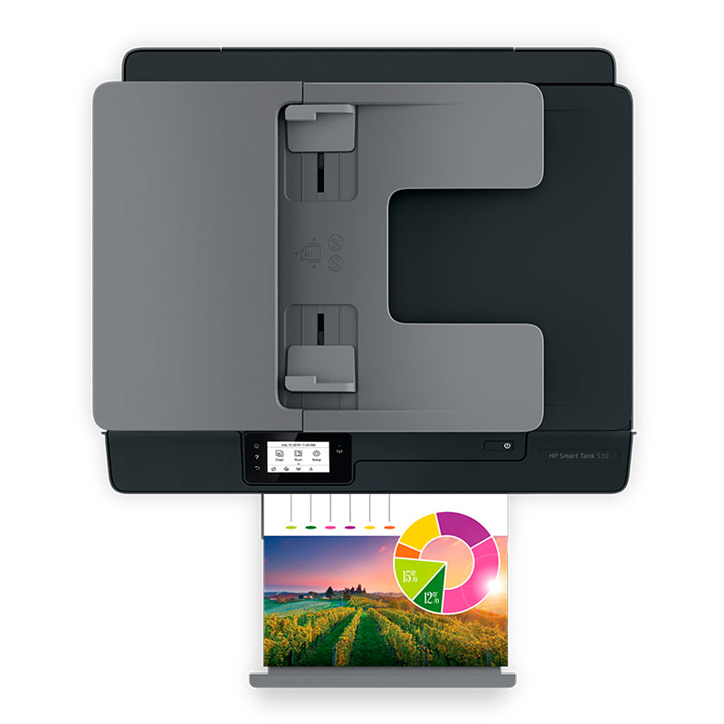 Impresora All-In-One de Tinta HP Smart Tank 530, Imprime/Escanea/Copia/Wi-Fi/BT/USB  2