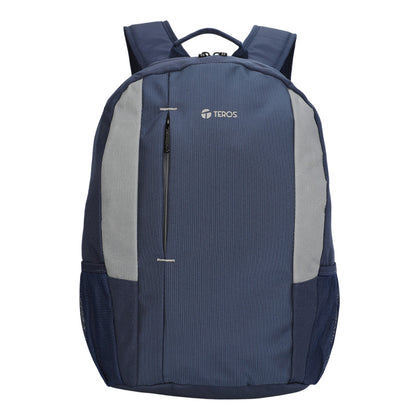 Mochila TEROS Te-9040Bl, para Laptops de hasta 15.6, Color Azul con Gris