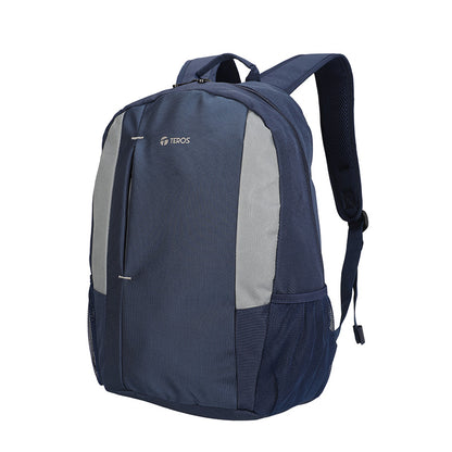 Mochila TEROS Te-9040Bl, para Laptops de hasta 15.6, Color Azul con Gris