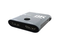 Xtech - 8K HDMI 2-Port Bidirectional Switch - Aluminum Alloy XHA-440