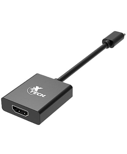 Xtech - Video adapter - USB Type C (HDMI-Black-(m) to (f) XTC-541)