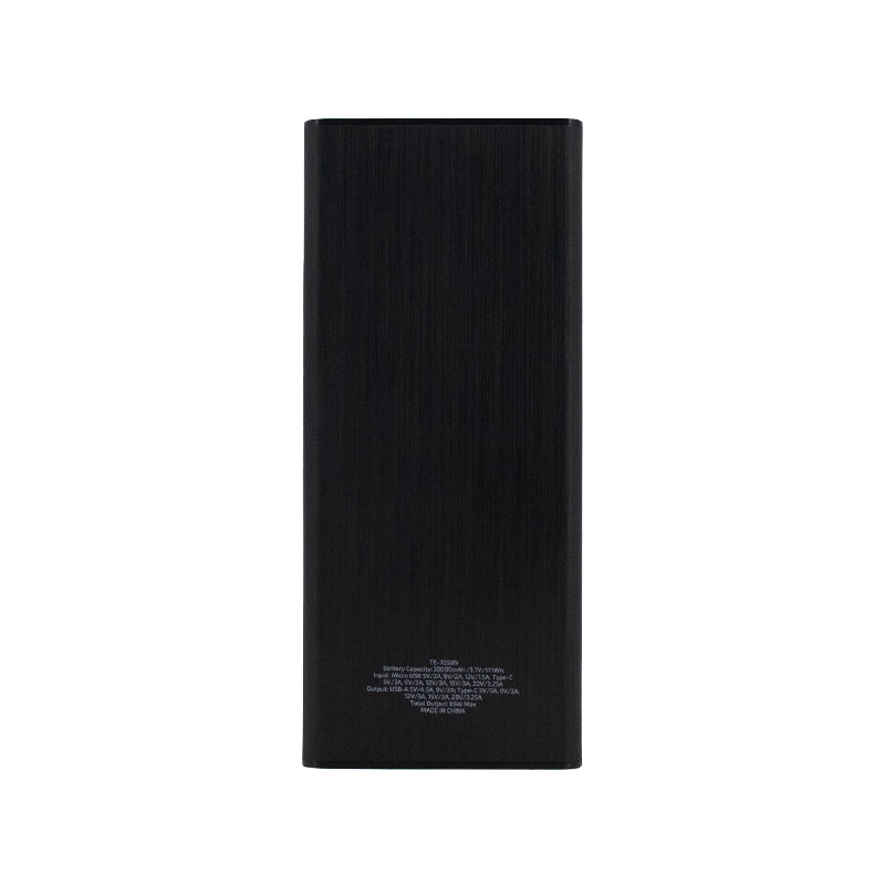 Powerbank TEROS TE-7059N, 30000mAh, USB-A, USB-C,Negro