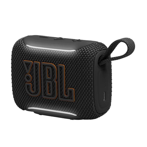 JBL Go 5 BT - Speaker - Black (bluetooth-Gran sonido en la palma de tu mano-Iluminación ambiental que mejora el estado de ánimo-Hasta 10 horas con Playtime Boost-A prueba de todo (polvo, agua y caídas)-Emparejamiento estéreo instantáneo AirTouch-Conéctate