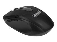 Klip Xtreme KMW-330 Vector - Ratón - ergonómico (óptico-6 botones-inalámbrico-2.4 GHz-receptor inalámbrico USB-negro)