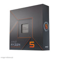 Procesador AMD Ryzen 5 7600X 4.7/5.3GHz, 32Mb L3,6-Core, AM5, 5Nm, 105W.