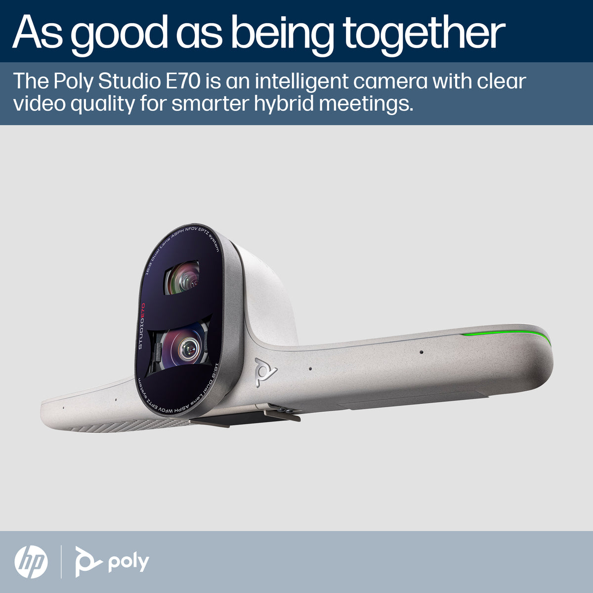 Poly Studio E70 - Cámera de conferencias - color (2 de 20 MP-3840 x 2160-4K, 2160p-LAN-USB-C-CC 12 V / PoE)