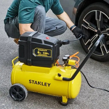 Compresor de Aire Stanley 24 Litros / 6 Gal 150 PSI Libre de Aceite (SXCMXA202401-B2)