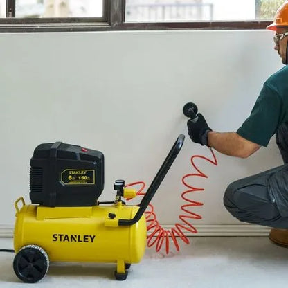 Compresor de Aire Stanley 24 Litros / 6 Gal 150 PSI Libre de Aceite (SXCMXA202401-B2)