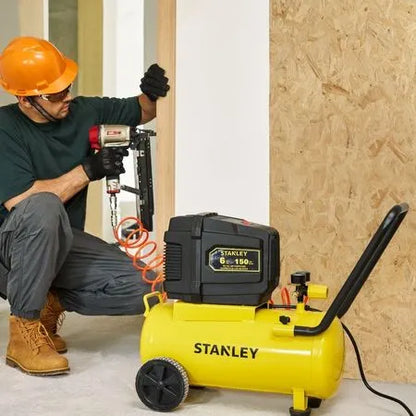 Compresor de Aire Stanley 24 Litros / 6 Gal 150 PSI Libre de Aceite (SXCMXA202401-B2)