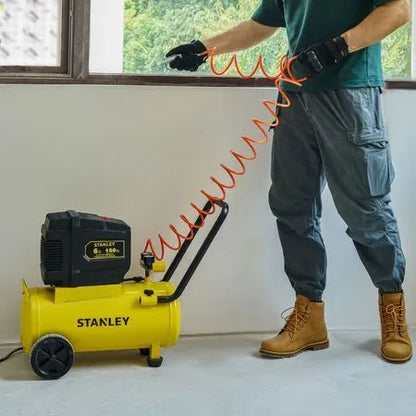Compresor de Aire Stanley 24 Litros / 6 Gal 150 PSI Libre de Aceite (SXCMXA202401-B2)