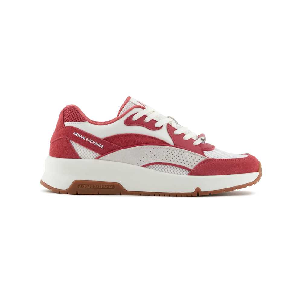 ARMANI EXCHANGE VOX SNEAKER OFF WHITE CARDINAL - XUX268 XV959 U640