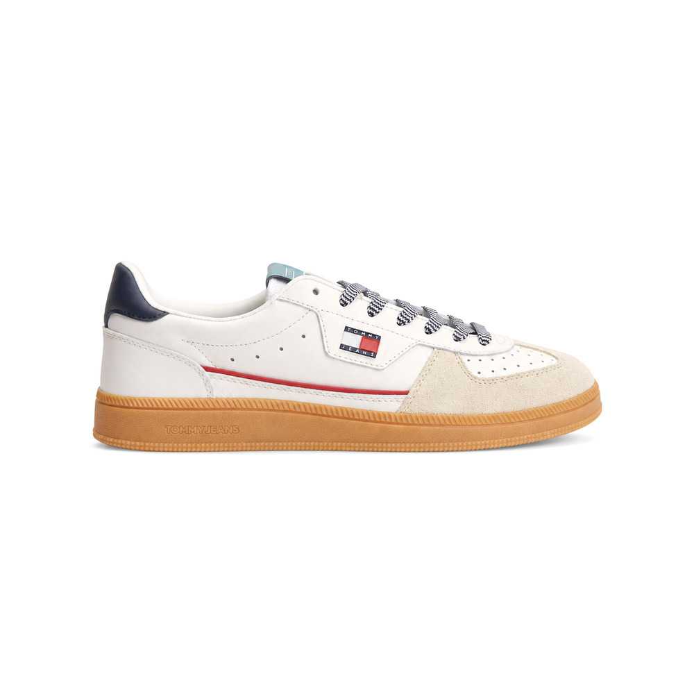 TOMMY HILFIGER Jeans Mixed Texture Skater Sneaker - EM01731100YBL