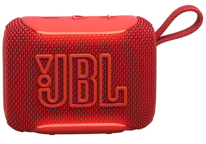 JBL Go 5 BT - Speaker - Red (Bluetooth-Gran sonido en la palma de tu mano-Iluminación ambiental que mejora el estado de ánimo-Hasta 10 horas con Playtime Boost-A prueba de todo (polvo, agua y caídas)-Emparejamiento estéreo instantáneo AirTouch-Conéctate y
