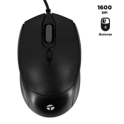MOUSE STD USBTE1222 BK