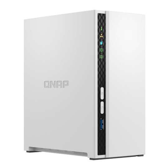 servidor nas qnap ts-233, arm cortex a55 4c/2ghz,2gb ram(on-board), bahias: 2 x 3.5 - nasqnts233us