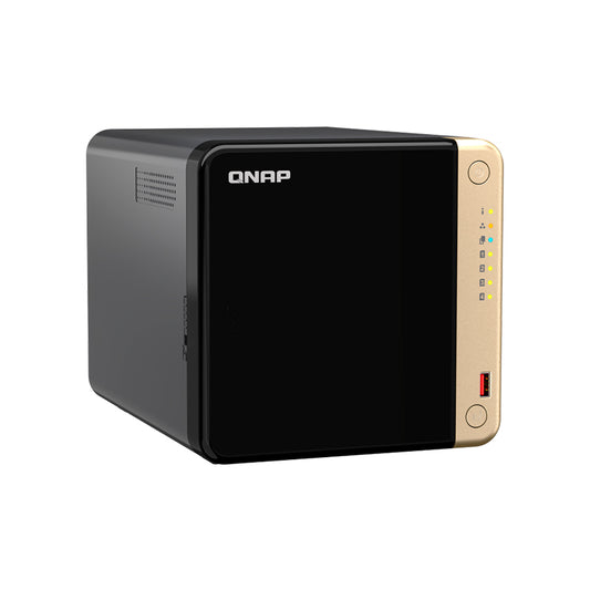servidor nas qnap ts-464-8g, celeron n5095 4c/2.9ghz, 8gb ddr4 / bahias: 4 x 3.5 sat - nasqnts4648gus