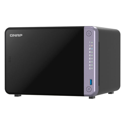 servidor nas qnap ts-632x-4g, arm al524 4c/2ghz, 4gb ram sodimm, bahias: 6x3.5 sata[ - nasqnts632x4gus