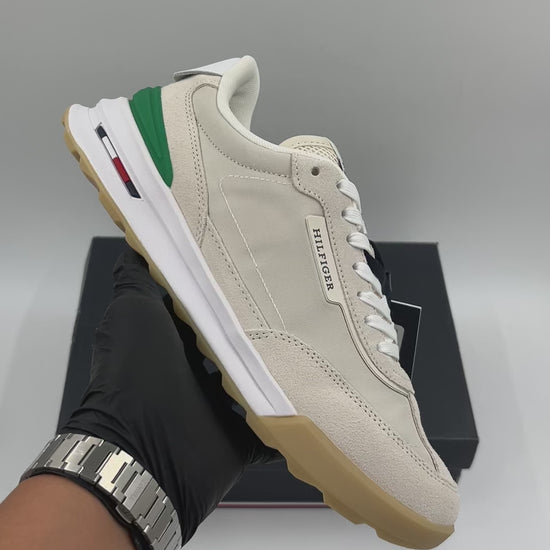 TOMMY HILFIGER RETRO RUNNER ALABASTER - FM0FM05425AF3