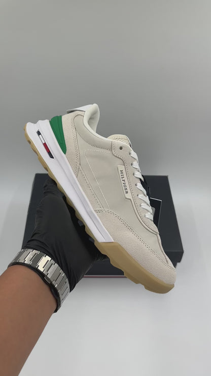 TOMMY HILFIGER RETRO RUNNER ALABASTER - FM0FM05425AF3