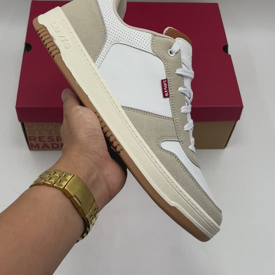 LEVIS DRIVE LO 2 WHITE/CEMENT/TA