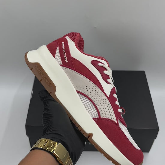 ARMANI EXCHANGE VOX SNEAKER OFF WHITE CARDINAL - XUX268 XV959 U640