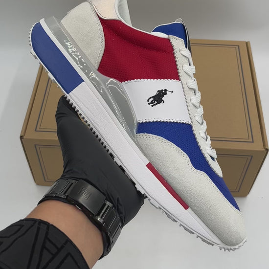 POLO RALPH LAUREN TRAIN 89 PP-SK-L TL BIANCO MUL SUEDE/LEATHER/NYLON