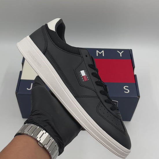 TOMMY HILFIGER Jeans Leather Mix Skater Sneaker