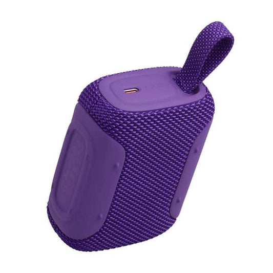 JBL Go 5 BT - Speaker - Purple (Bluetooth-Gran sonido en la palma de tu mano-Iluminación ambiental que mejora el estado de ánimo-Hasta 10 horas con Playtime Boost-A prueba de todo (polvo, agua y caídas)-Emparejamiento estéreo instantáneo AirTouch-Conéctat
