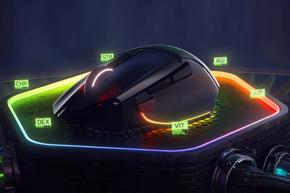 Razer Basilisk V3 pro - Ratón - ergonómico (diestro-óptico-11 botones-cableado, inalámbrico-Bluetooth, 2.4 GHz-receptor inalámbrico USB-negro)