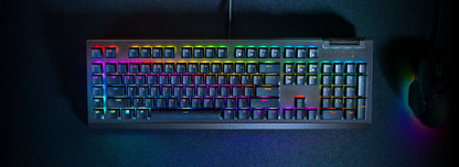 Razer BlackWidow V4 X - Teclado - retroiluminación (USB-QWERTY-EE. UU.-interruptor: Razer Green Gen-3)