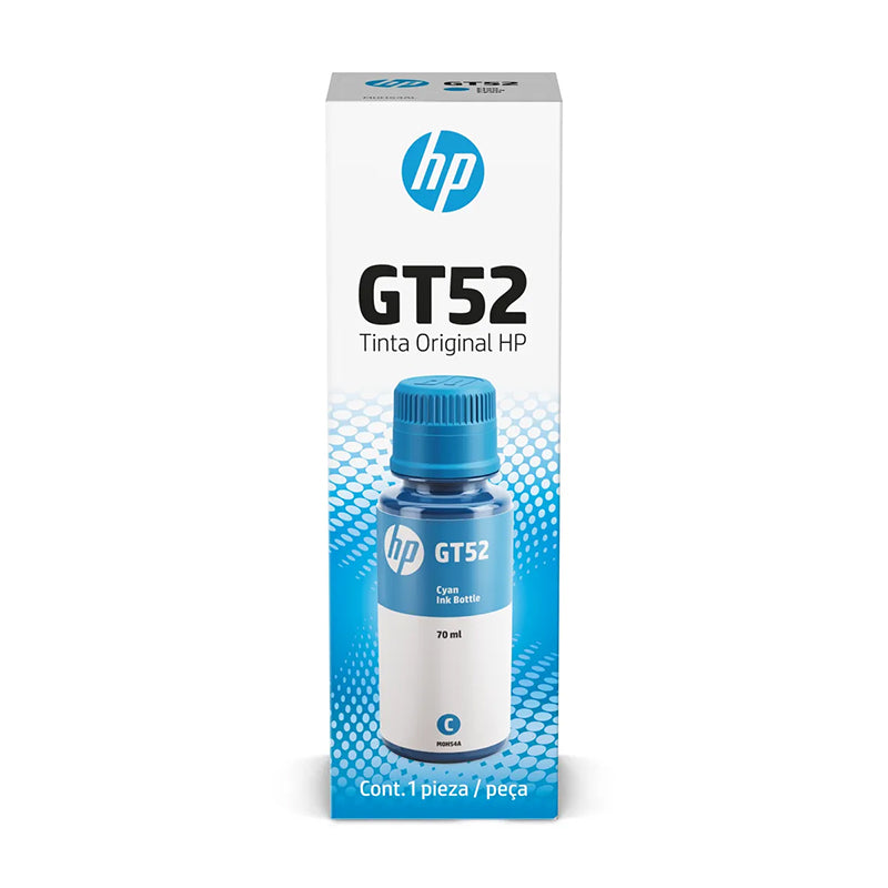 HP GT52 CYAN ORIGINAL INK BOTT
